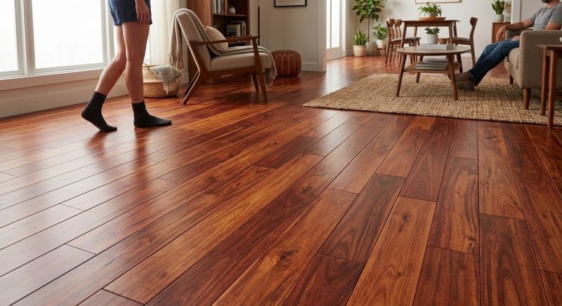 Cherry Floor Installation in Rancho Santa Fe, CA