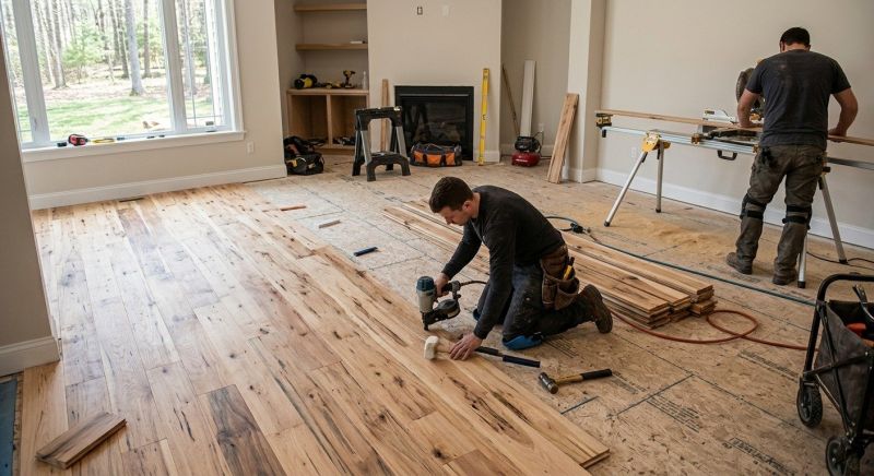 Hickory Floor Installation in Escondido, CA