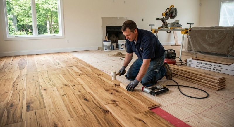 Hickory Floor Installation in Escondido, CA