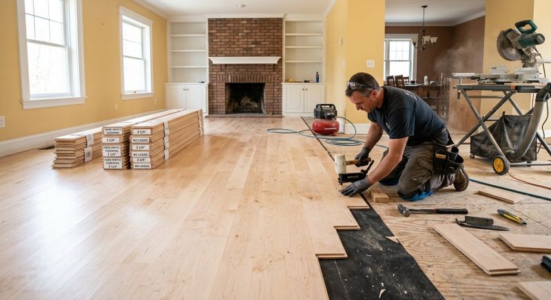 Maple Flooring Installation in Pala, CA