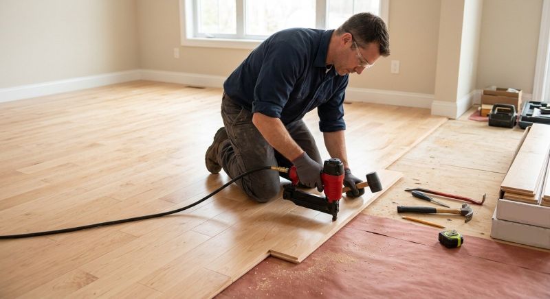 Maple Flooring Installation in Rancho Santa Fe, CA