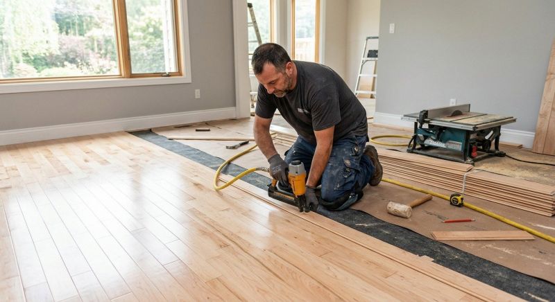 Maple Flooring Installation in Solana Beach, CA