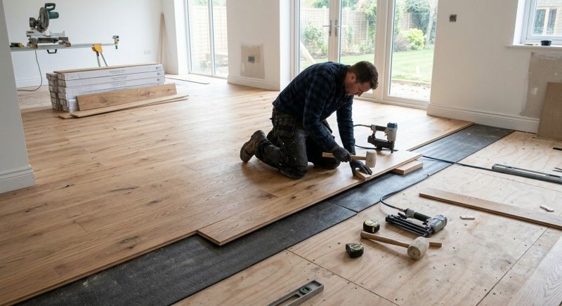Oak Floor Installation in Encinitas, CA