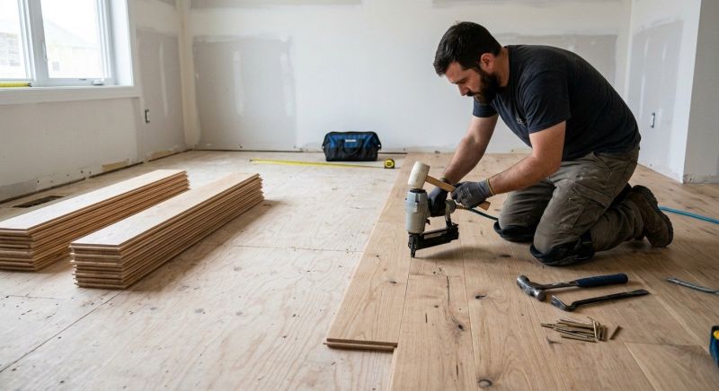 Oak Floor Installation in Lakeside, CA