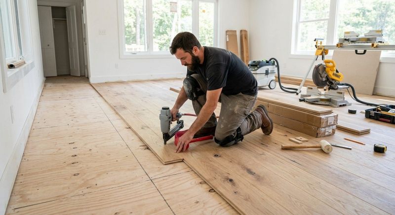 Oak Floor Installation in Oceanside, CA