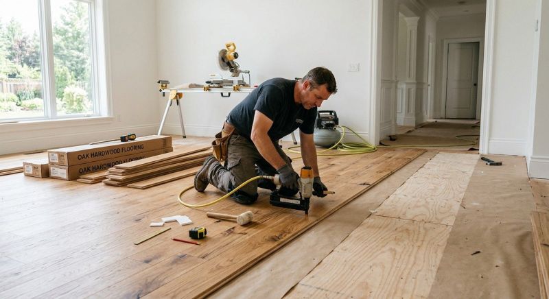 Oak Floor Installation in Oceanside, CA