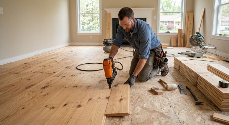Pine Floor Installation in Escondido, CA