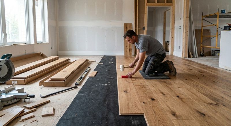 Wide Plank Floor Installation in Escondido, CA